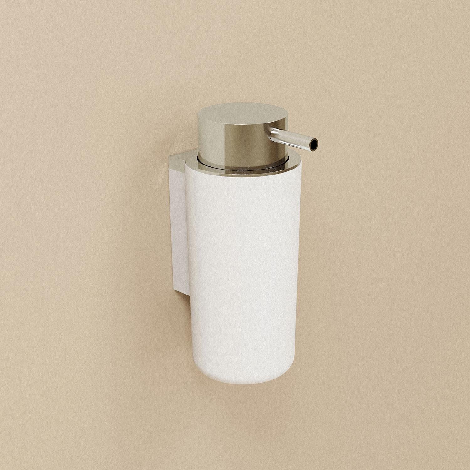 Soap Dispenser, 200ml, Self-adhesive, Chrome Silver, Next Collection