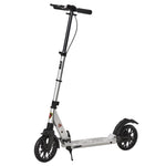 Adult Teens Kick Scooter Foldable 14+ W/ Rear Wheel& Brake | Silver