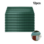 12pcs Galvanised Steel Corrugated Roofing Sheets | Green