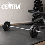 Centra Standard Barbell Bar 140cm Weight Lifting Strength Home Gym Training