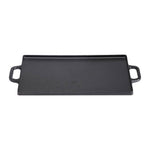 Living and Home 50cm W X 23cm W Non-stick Cast-iron Reversible Griddle Pan