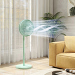 40 Cm Standing Pedestal Fan, Quiet Electric Cooling Floor Fan | Green