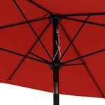 2 X 3(m) Garden Parasol Rectangular Market Umbrella W/ Crank
