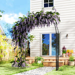 Steel Garden Arch, 2.2m High X 1.5m Wide Metal Garden Trelli