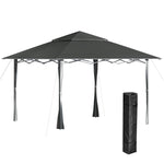 4 X 4m Outdoor Pop-up Canopy Tent Gazebo Adjustable Legs Bag | Dark Slate Gray