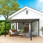 Pergola Kit Gazebo W/ Upf 50+ And Waterproof | Large | Dark Gray