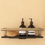 Bathroom Shelf, Organizer Glass Wiper Matt Steel Architect S+ Collection