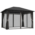 Outsunny 3x4m Hardtop Gazebo With Galvanised Steel Roof