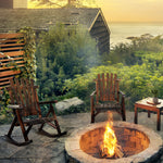 Patio Adirondack Rocking Chair, Rustic Fir