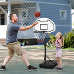 Kids Adjustable Basketball Hoop 94-123cm | Black