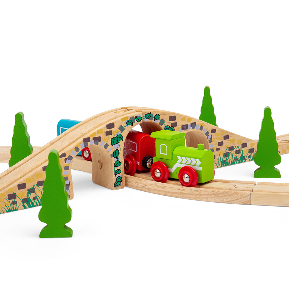Three Arch Bridge for Wooden Train Sets