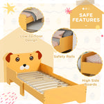 Toddler Bed Frame, Puppy-themed Design, 143 X 74 X 58cm - Yellow | Yellow