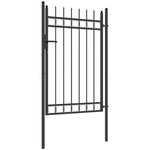 Black Galvanised Steel Garden Gate