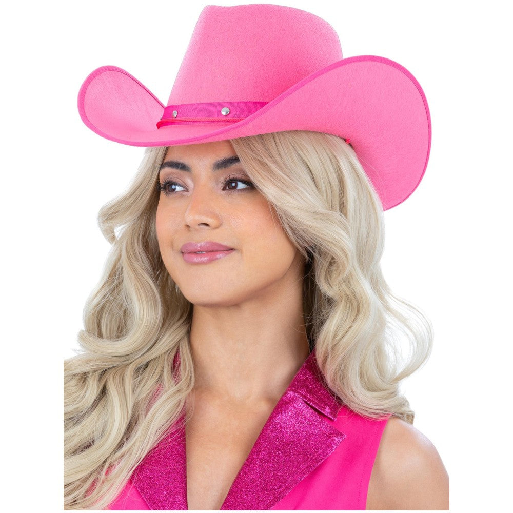 Cowboy Hat, Felt | Hot Pink