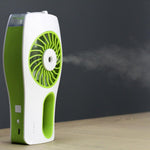 Mist Fan, Round, Rechargeable, 8 Hour Run, Quiet Use