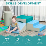4-piece Soft Play Set, Baby Foam Block Toy Toddler 1-3 Years | Blue