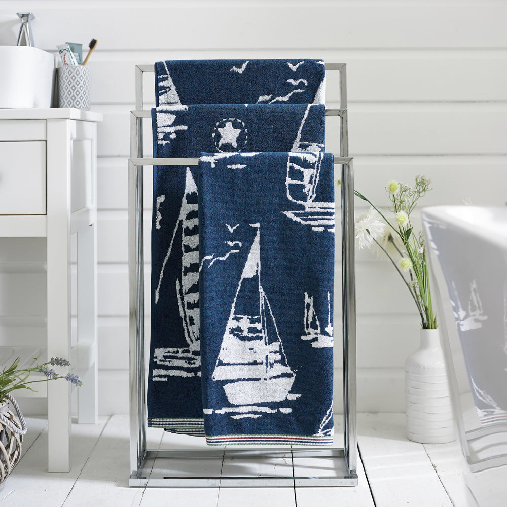 Channel 550gsm Supersoft 100% Cotton Towels | Bath Sheet | Navy Blue