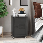 Bedside Table Rolling End Side Table