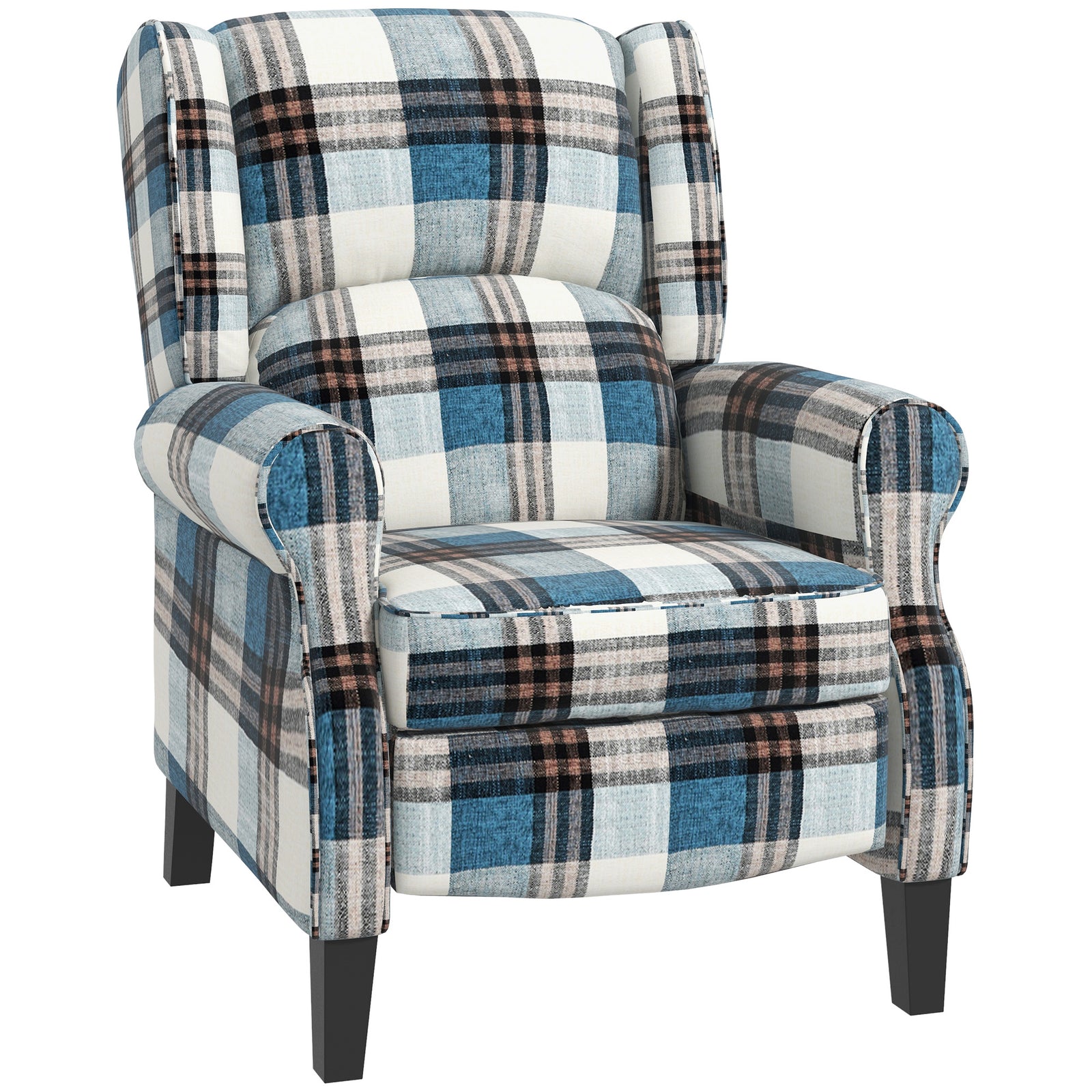 Recliner Chair Wingback Living Room | Blue