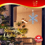 43cm Snowflake Window Light - Blue