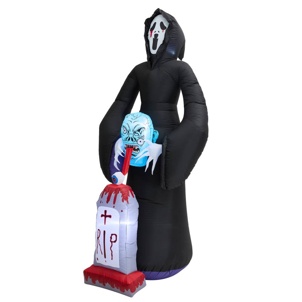 8.9ft Halloween Inflatable Grim Reaper With Built-in Lights