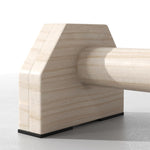 Wooden Parallettes Push Up Bars | Yellow
