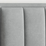 Rhodes Velvet Ottoman Bed | Double | Grey
