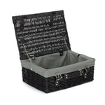 Wicker 35cm Black Willow Basket | Gray
