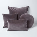 Set Of 2 Velvet Cushion Covers | 40cm x 40cm | Dark Grey