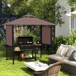 Outsunny Party Bbq Tent Outdoor Camping Patio Canopy Awing Waterproof