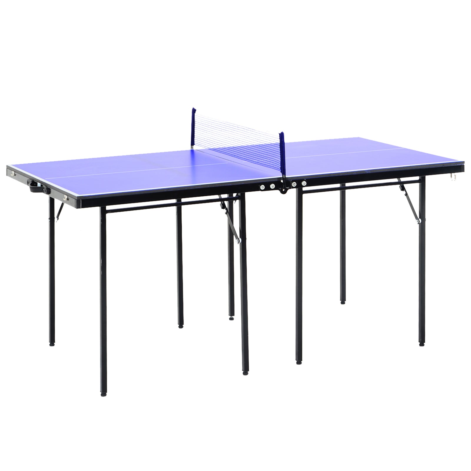 5ft Folding Mini Ping Pong Set With Net | Blue