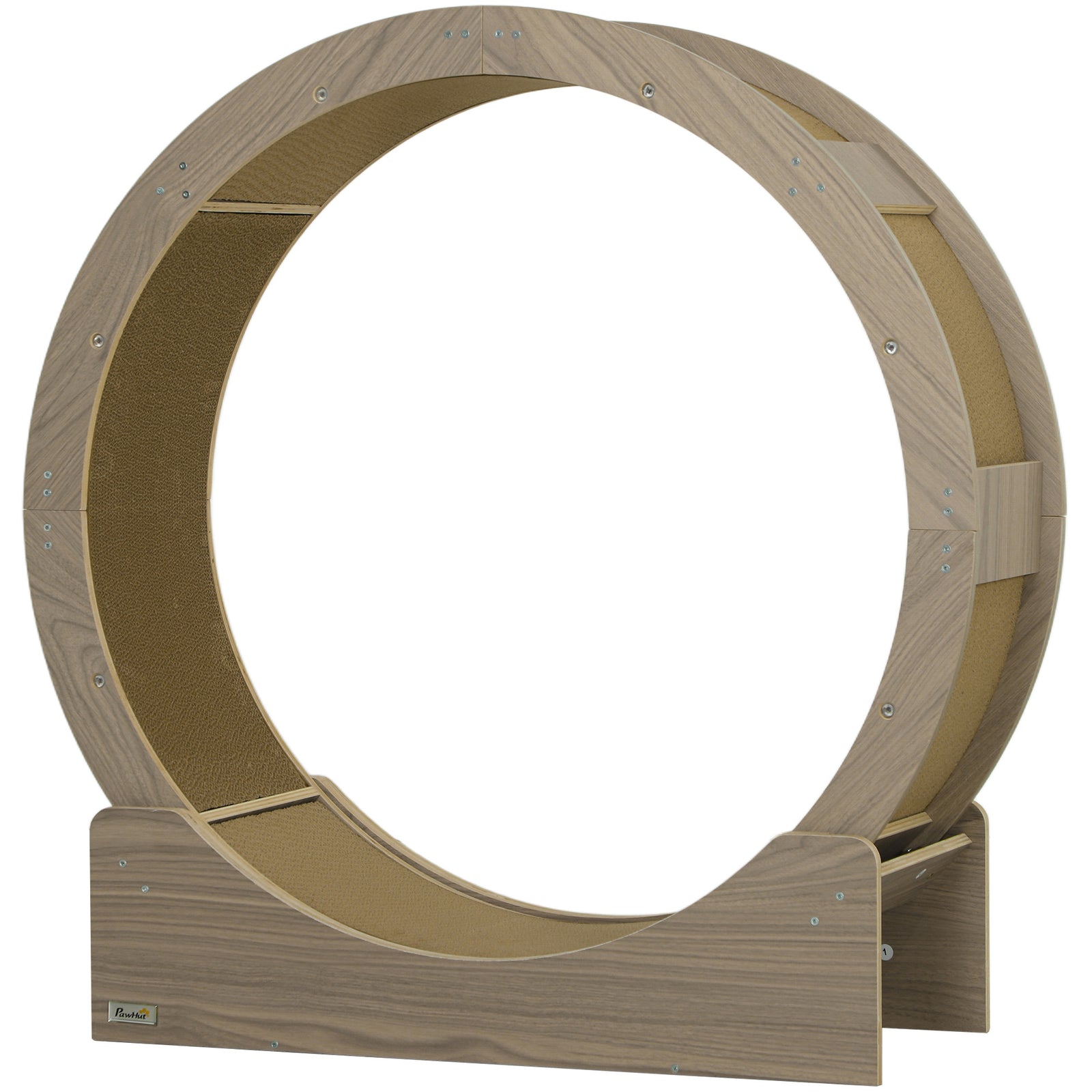 Cat Wheel With Brake, Scratching Pads - Walnut Brown