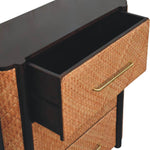 Havana Weave 3 Drawer Chest, Brown