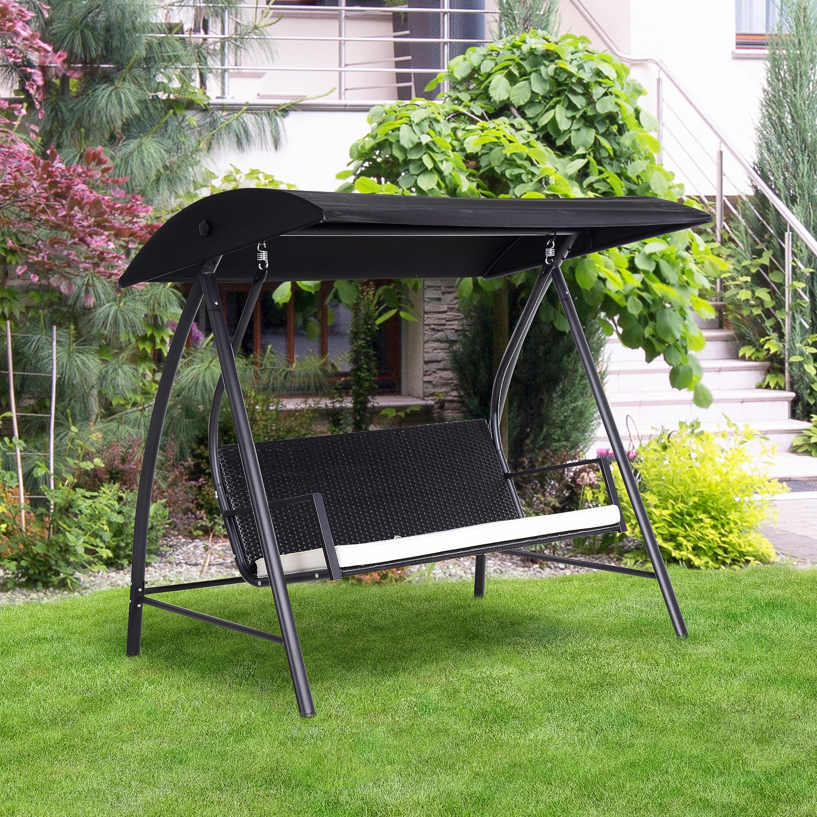 Outdoor Swing Chair Patio Garden Swinging Lounger 2-3 Seater