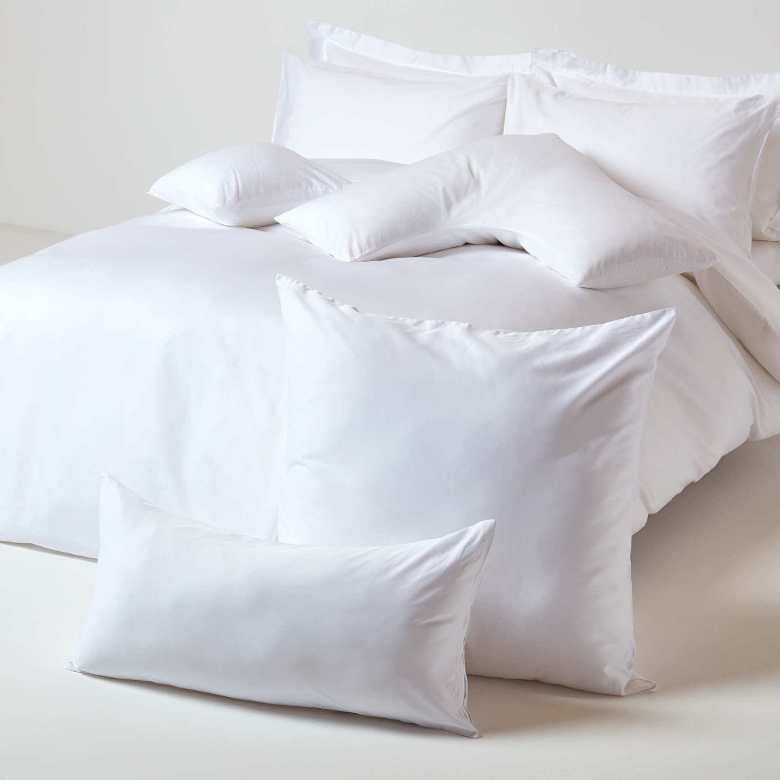 Organic Cotton European Size Pillowcase 400 Tc | 40cm x 40cm | White