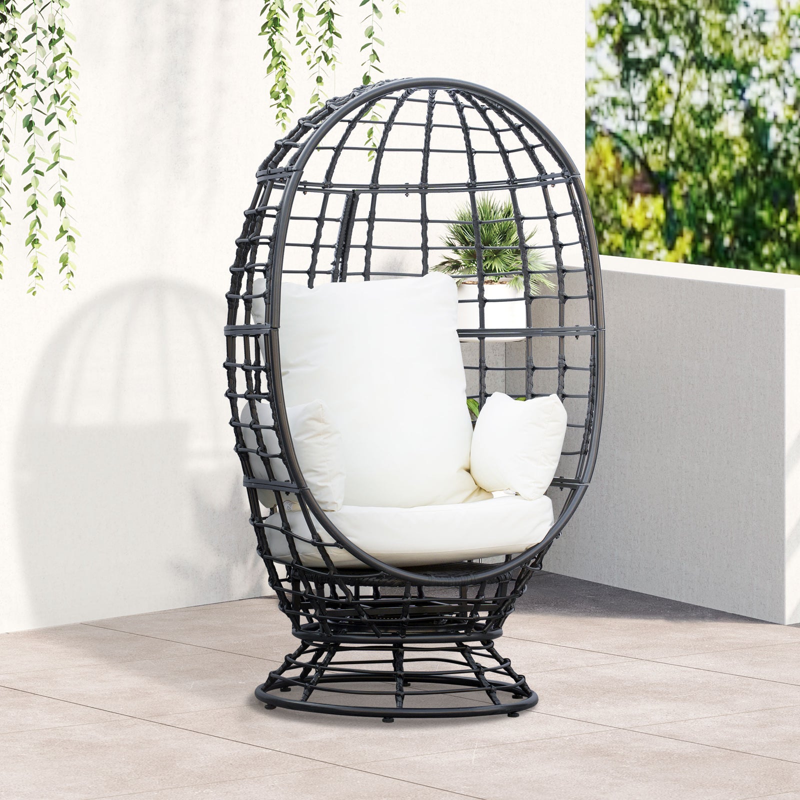 Swivel Egg Chair Outdoor Wicker Chair