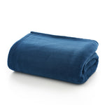 Snuggle Touch Microfibre Supersoft Fleece Throw | 140cm x 180cm | Navy Blue