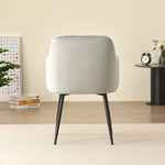 Stylish New York Dining Table Set with 4 Charlotte Velvet Chairs | Grey