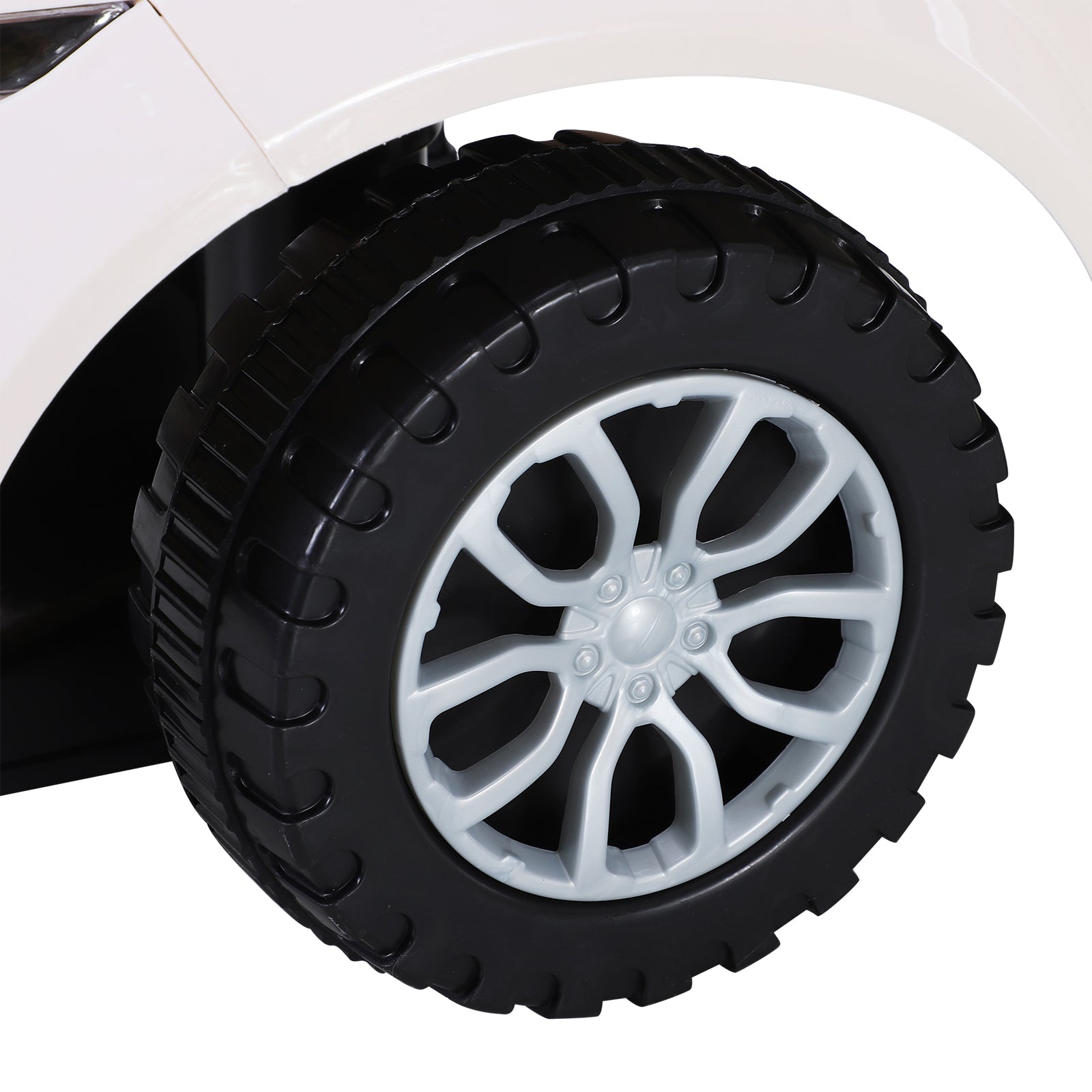 3-in-1 Ride On Car Foot To Floor Slider Toddler W/ Horn Steering | White