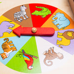 Wooden Animal Shut The Box Game, Traditional Board Game