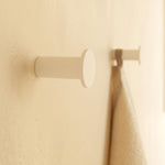 Towel Hook, Robe Hook, Coat Hook, Brushed White,architect S+ Collection