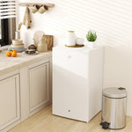 91l Freestanding Under Counter Fridge Silver With Lock | One Size | White