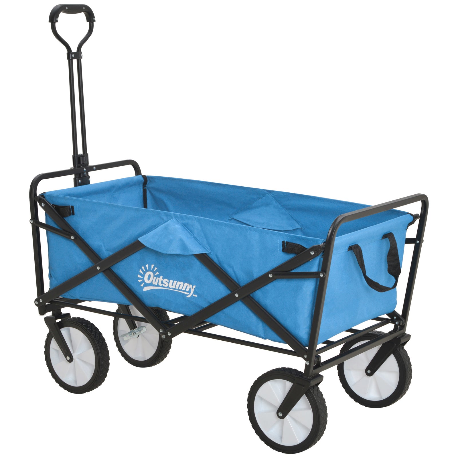 Pull Along Cart Wagon For Beach/garden | Dark Blue