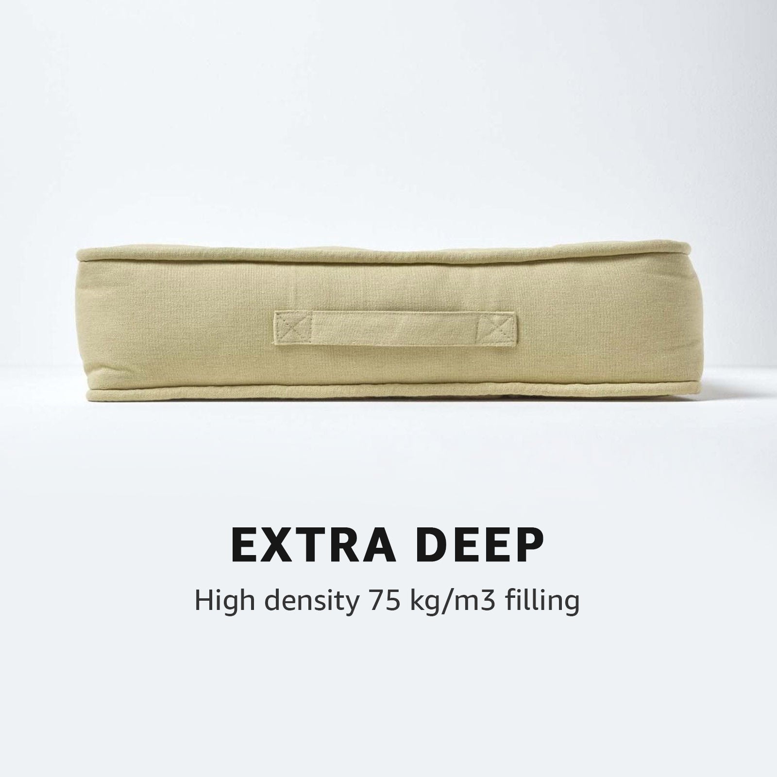 Cotton Armchair Booster Cushion | 50cm x 50cm | Sage Green