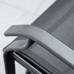 Double Glider Companion Rocking Garden Chairs Loveseat | Black