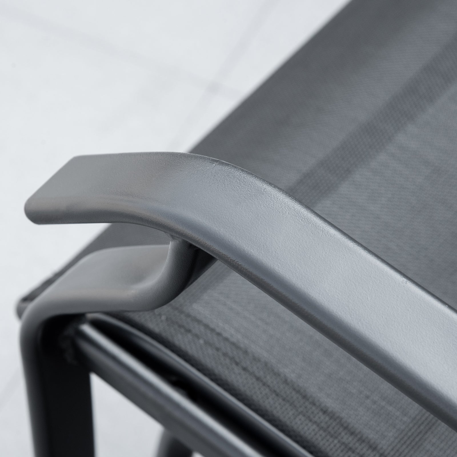 Double Glider Companion Rocking Garden Chairs Loveseat | Black