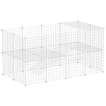 Small Animals Cage Diy 36 Panels Pet Playpen, For Rabbit Chinchilla