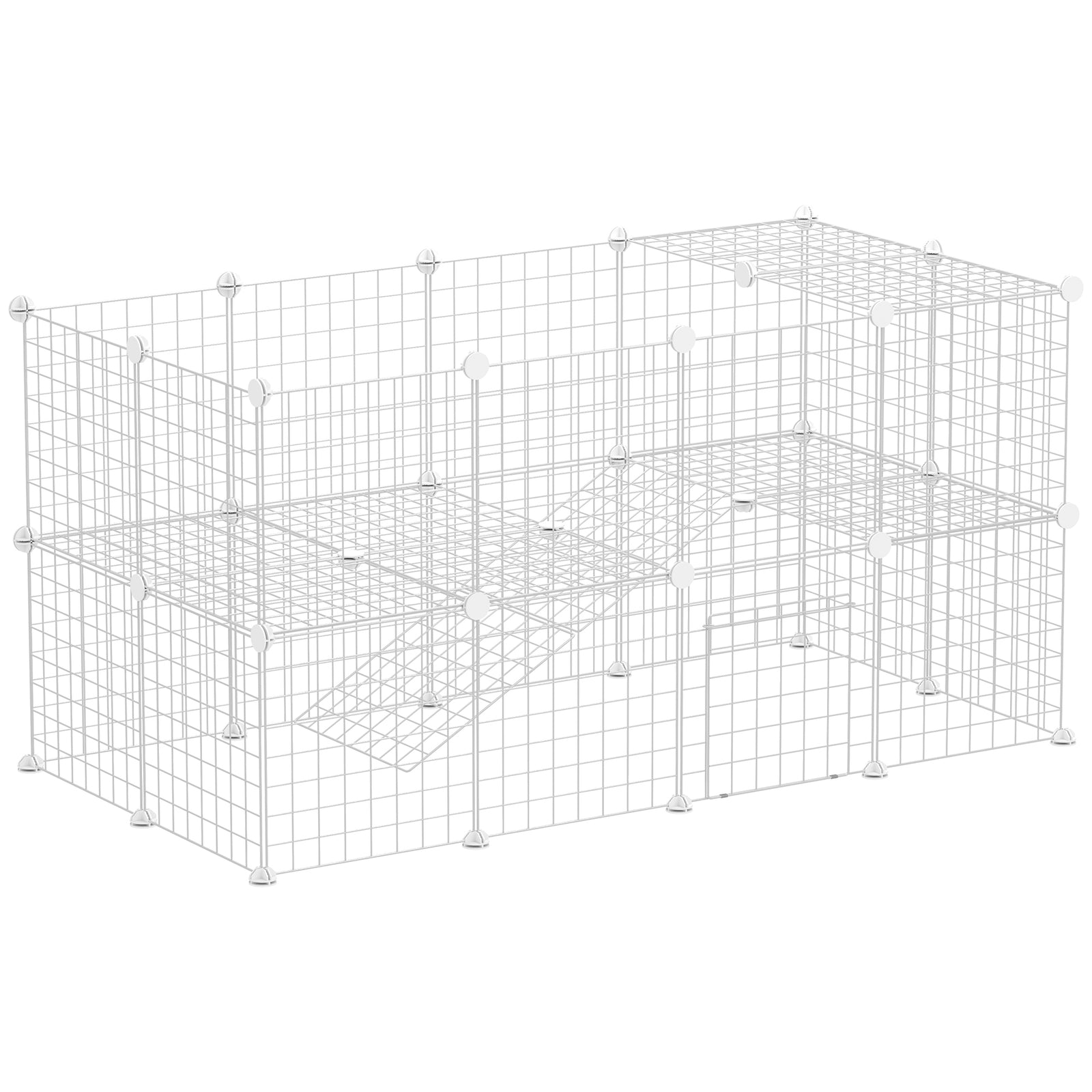 Small Animals Cage Diy 36 Panels Pet Playpen, For Rabbit Chinchilla