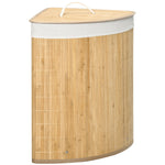 55l Bamboo Corner Laundry Hamper Bamboo Laundry Basket | One Size | Natura
