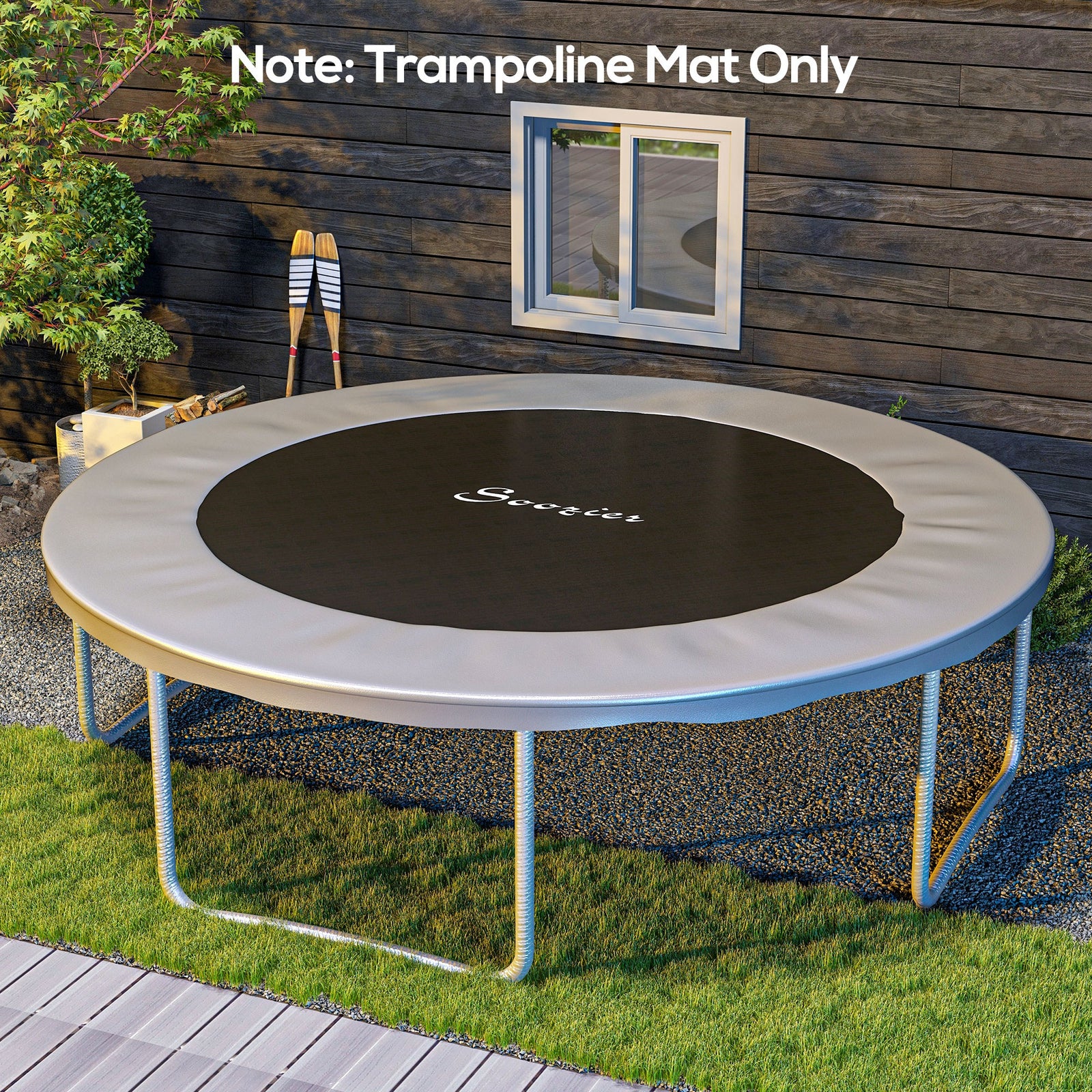 Trampoline Mat W/ 72 V-hooks, For 12ft Trampoline | Orange